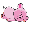 Cochon rose - design