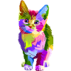 Bunte Katze