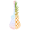 Bunte Ananas Ukulele
