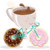 Donut Coffee Bicycle