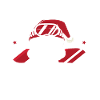 Snowboarding team logo with skull