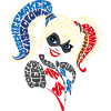 DC Super Hero Girls Harley Quinn Typography