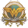 DC Comics Wonder Woman Watercolour Nature Logo