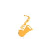 Saxophone cat