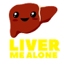 Kawaii joke cartoon liver