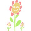 fleur au visage joyeux