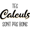 Tes calculs sont pas bons