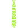 Fake tie - pattern neon