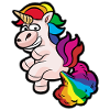 furzendes Regenbogeneinhorn