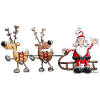 Funny Santa Claus and Reindeer
