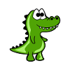 Funny Croc Comic Style