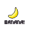 Retro Banana PixelArt