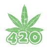 420 cannabis leaf