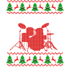 Ugly Christmas Drums Drums Gift