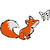 Fox small sweet butterfly