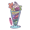Parfait glacé japonais