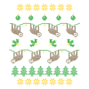 Ugly Christmas Pattern Sloths