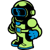 Cartoon Spaceman Astronaut