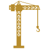 Crane construction site