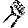 Fist lifted