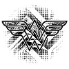 DC Comics Wonder Woman Classic Logo Monochrome