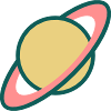 Planet Saturn (Cartoon)