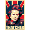 Margaret Thatcher Propaganda Poster Pop
