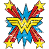 DC Comics Wonder Woman Retro Symbol Vintage