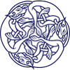 Celtic Design Wolfhounds Triskele