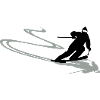 Skifahrer Spur