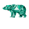 Geometric Bear Christmas Bear