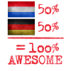 half Dutch Dutch german 50%