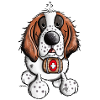 Saint Bernard cartoon
