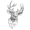 Christmas office reindeer Rudolf businessman