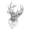 Christmas office reindeer Rudolf businessman