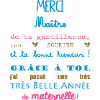 merci maitre maternelle école