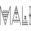 Mali lettering black