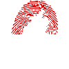 Hessen flag fingerprint state outline