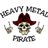 Heavy Metal Pirate Skull