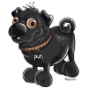 Funny Black Pug
