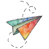 Paper plane travel plane