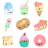 Food Kawaii Stickers