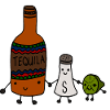 Tequila salt lime