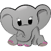 Éléphant bébé éléphant bébé