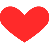 Heart of hearts symbol red