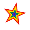 Regenbogen Star Regenbogenfahne Regenbogenflagge