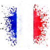 Macchia Lione bella bandiera tricolore di Parigi bandiera di Francia
