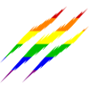 Rayures LGBT Rainbow