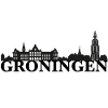 Groningen Netherlands skyline gift idea