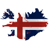 Iceland Flag Map